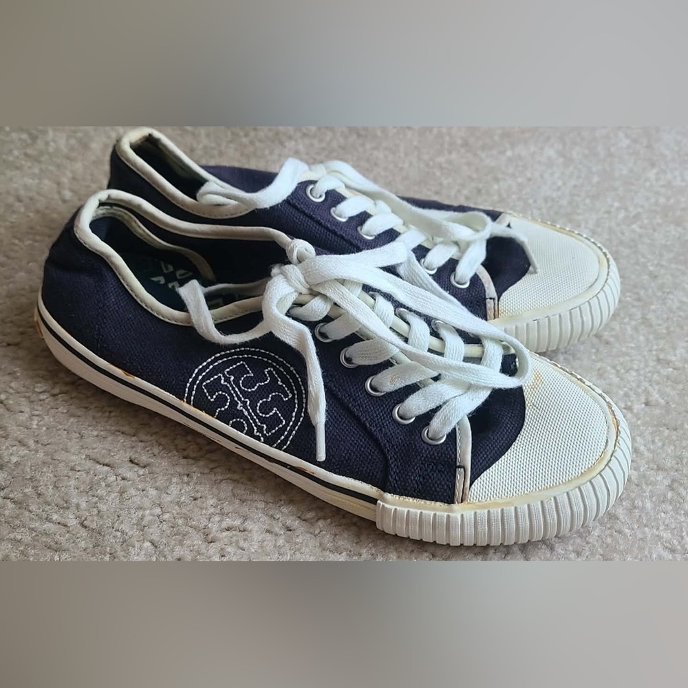 Tory Burch Navy Canvas sneakers